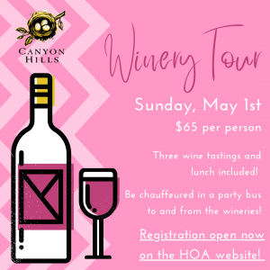 Winery Tour - May 1st