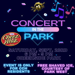 Concert in the Park - September 23rd