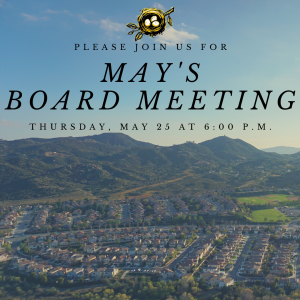 May Board Meeting - May 25th